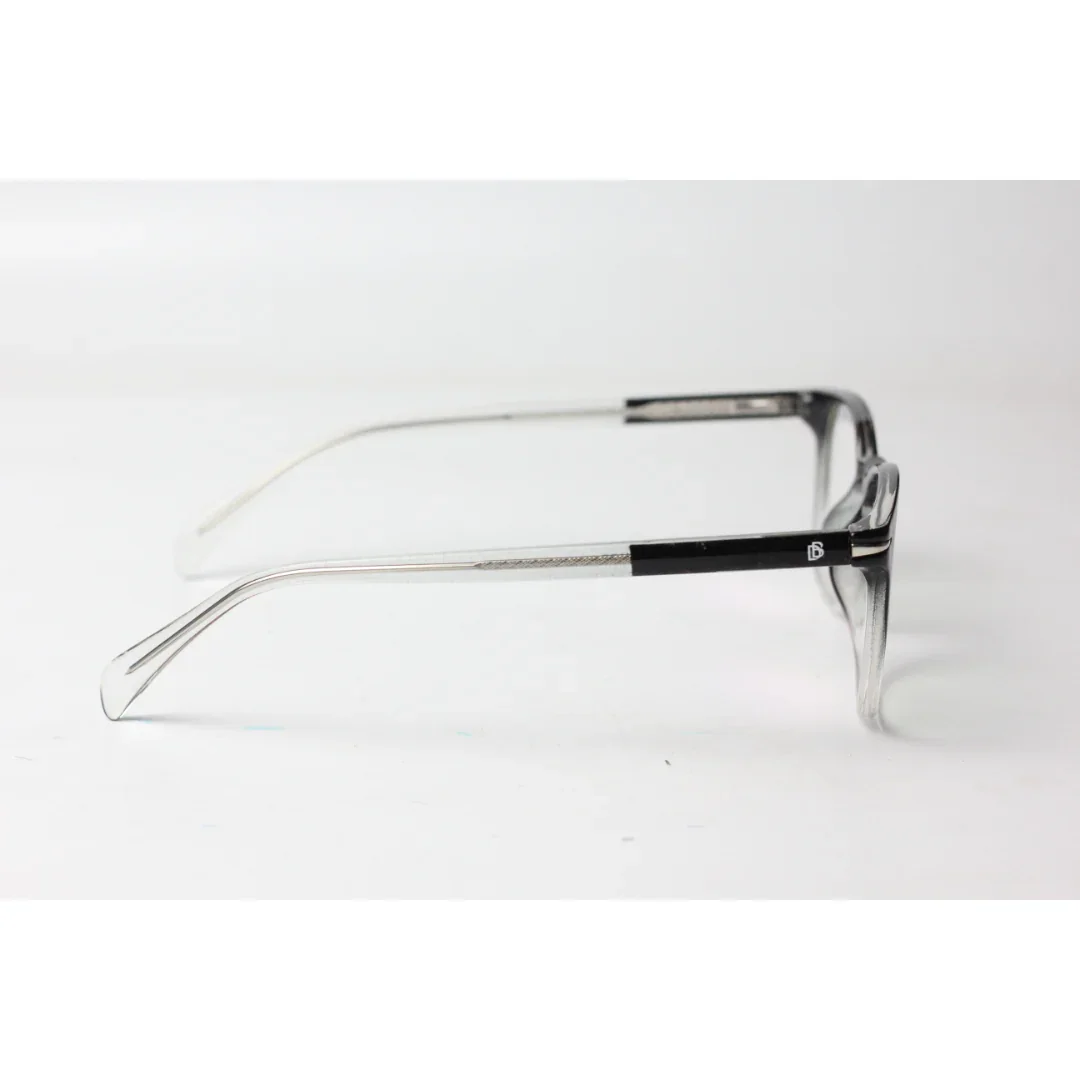 David Beckham - 2107 - Black - Transparent White - Acetate - Round - Optics - Eyewear - Image 3