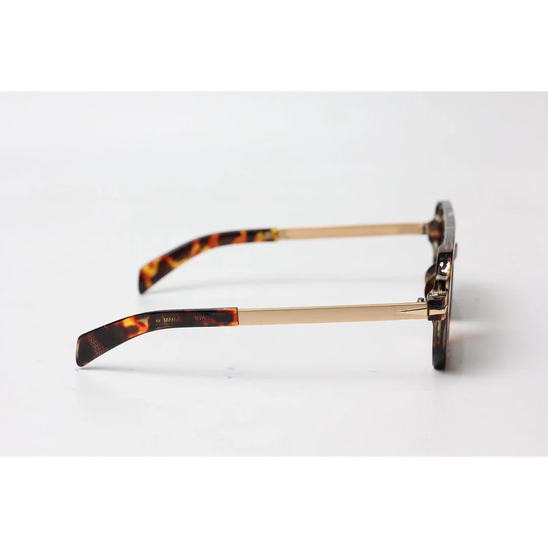 David Beckham - 4006 - Tortoise - Matt Gold - Acetate - Metal - Rectangle - Sunglasses - Eyewear - Image 3