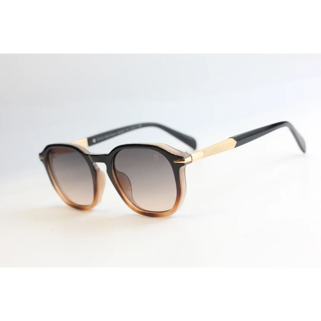 David Beckham - DB 1115 - Tropical Gradient - Acetate - Metal - Round - Sunglasses - Eyewear