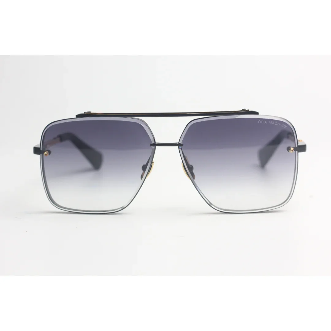 DITA - MACH SIX - Black Gradient - Golden - Metal - Acetate - Square - Premium Sunglasses - Eyewear - Image 2
