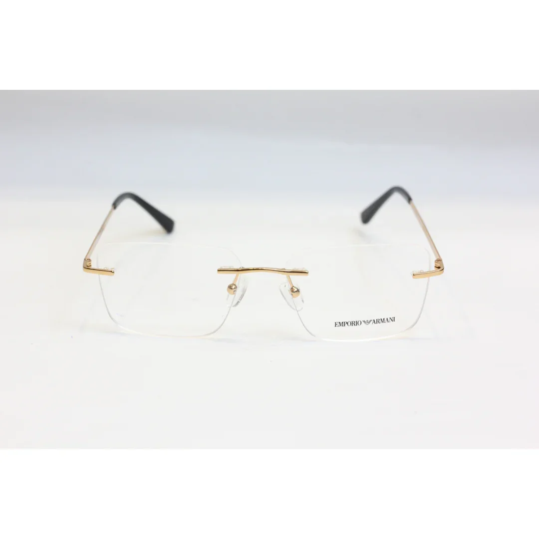 Emporio Armani - 5711 - Rimless - Metal - Rectangle - Premium Optics - Eyewear - Image 5