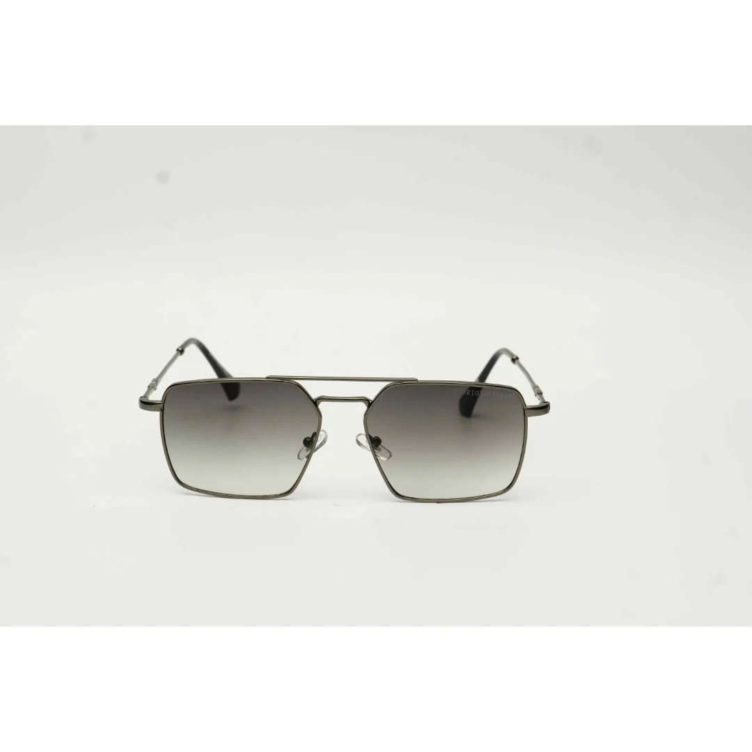 Emporio Armani - A104 - Metal - Sleek - Square - Sunglasses - Eyewear - Image 8