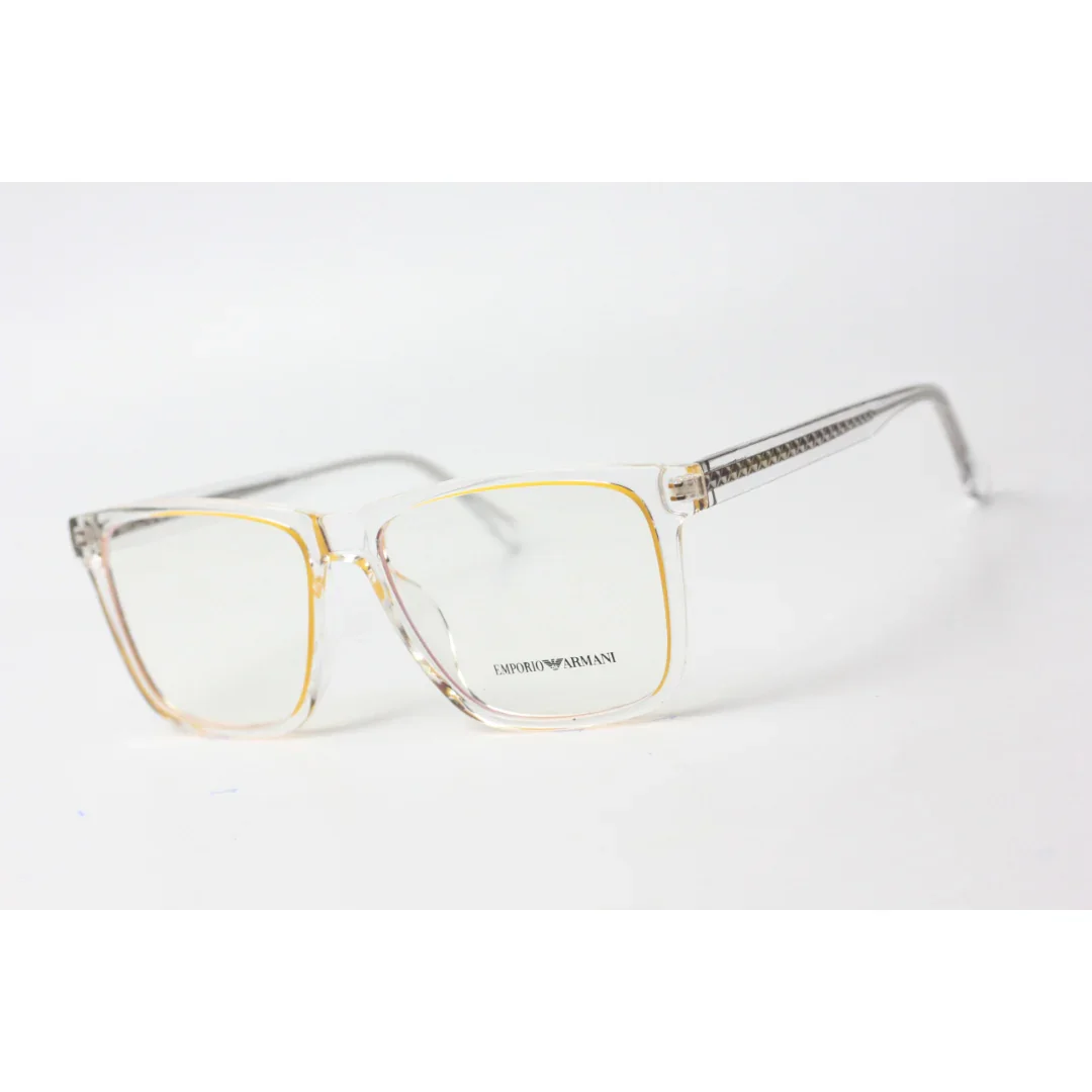 Emporio Armani - Glow Rim - 1882 - White Transparent - Acetate - Rectangle - Optics - Eyewear - Image 13