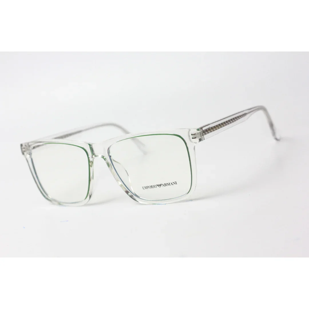 Emporio Armani - Glow Rim - 1882 - White Transparent - Acetate - Rectangle - Optics - Eyewear - Image 4