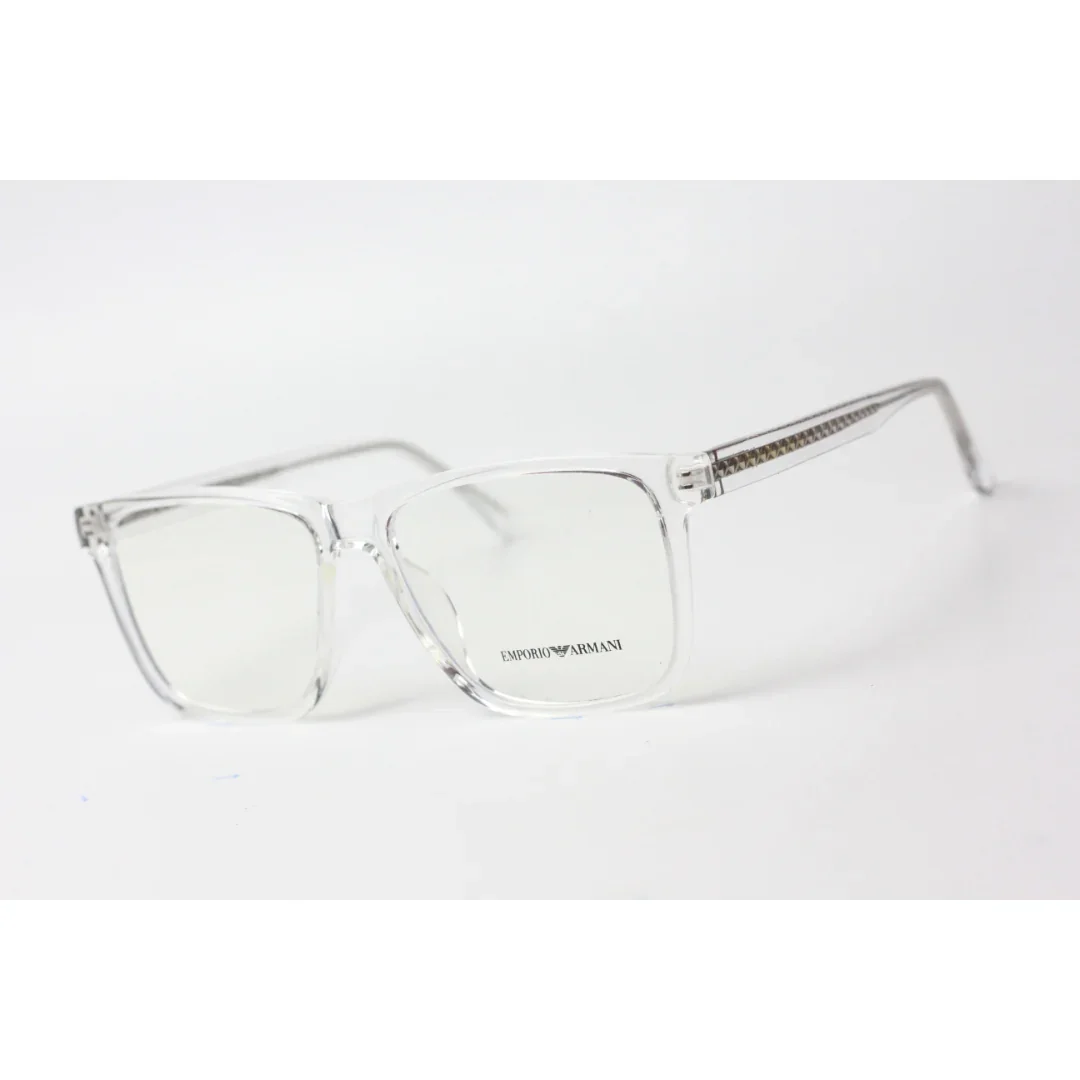 Emporio Armani - Glow Rim - 1882 - White Transparent - Acetate - Rectangle - Optics - Eyewear - Image 7