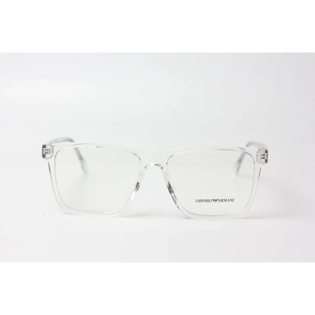 Emporio Armani - Glow Rim - 1882 - White Transparent - Acetate - Rectangle - Optics - Eyewear - Image 8