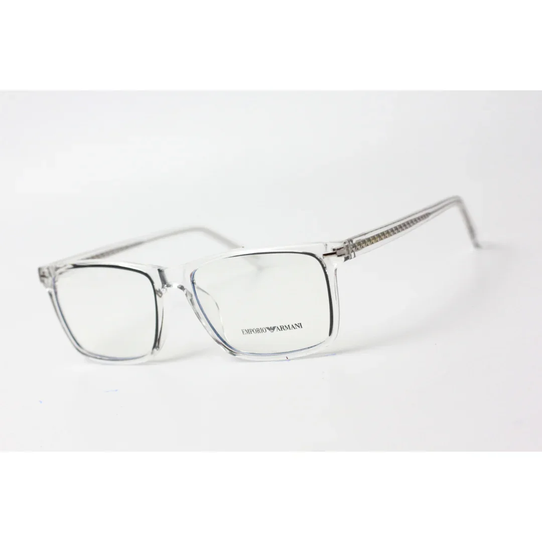 Emporio Armani - Glow Rim - 1883 - White Transparent - Acetate - Rectangle - Optics - Eyewear - Image 13
