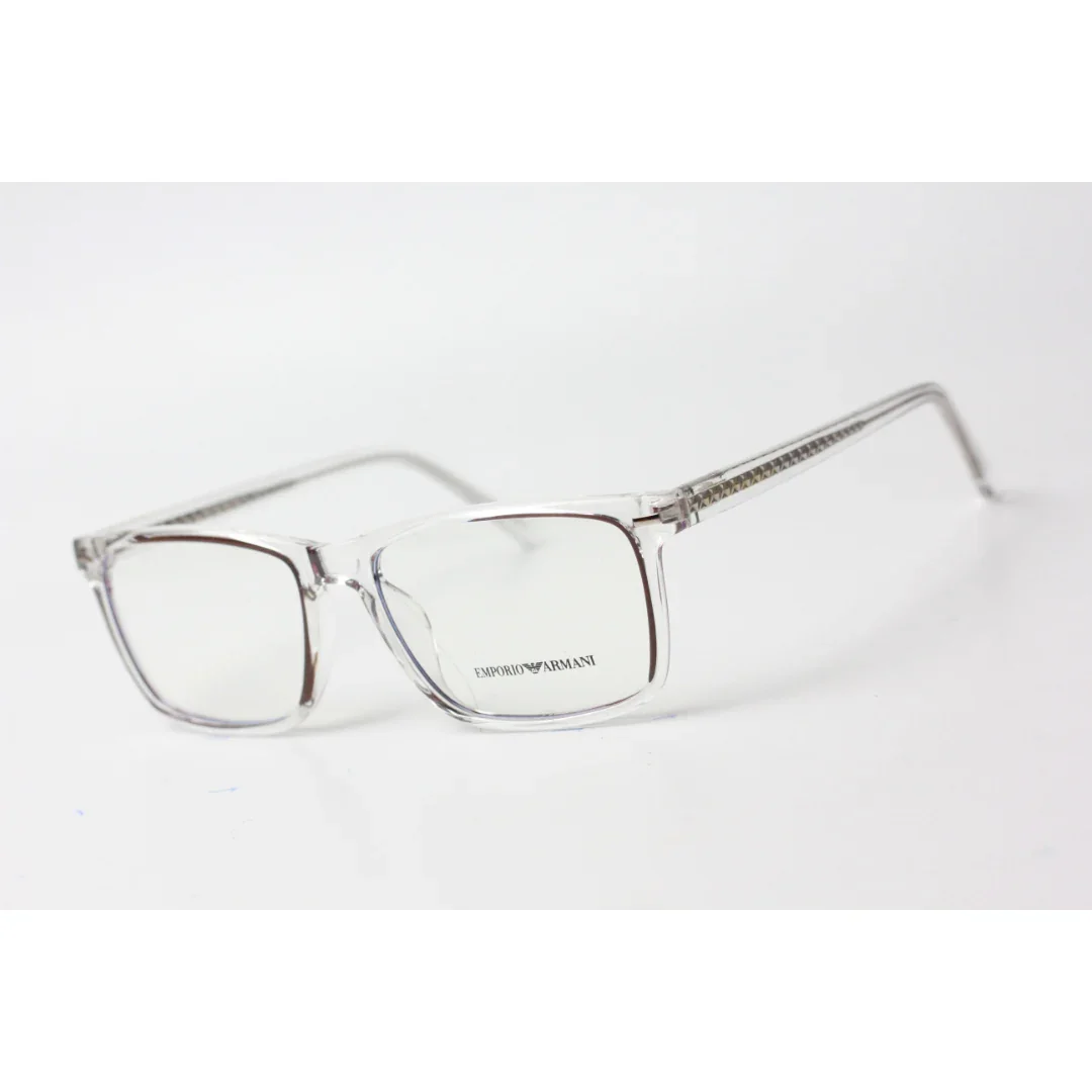 Emporio Armani - Glow Rim - 1883 - White Transparent - Acetate - Rectangle - Optics - Eyewear - Image 4