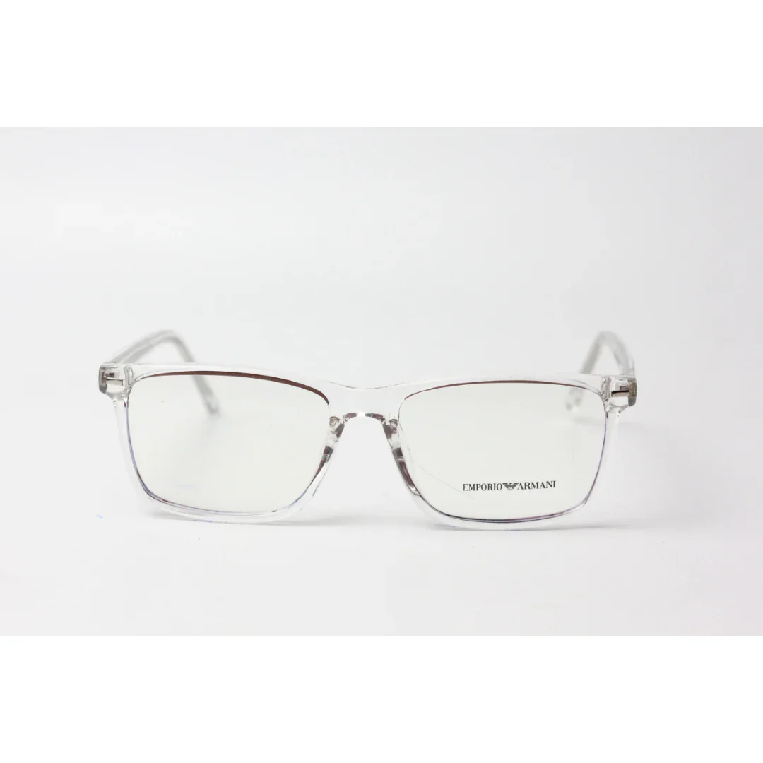 Emporio Armani - Glow Rim - 1883 - White Transparent - Acetate - Rectangle - Optics - Eyewear - Image 5