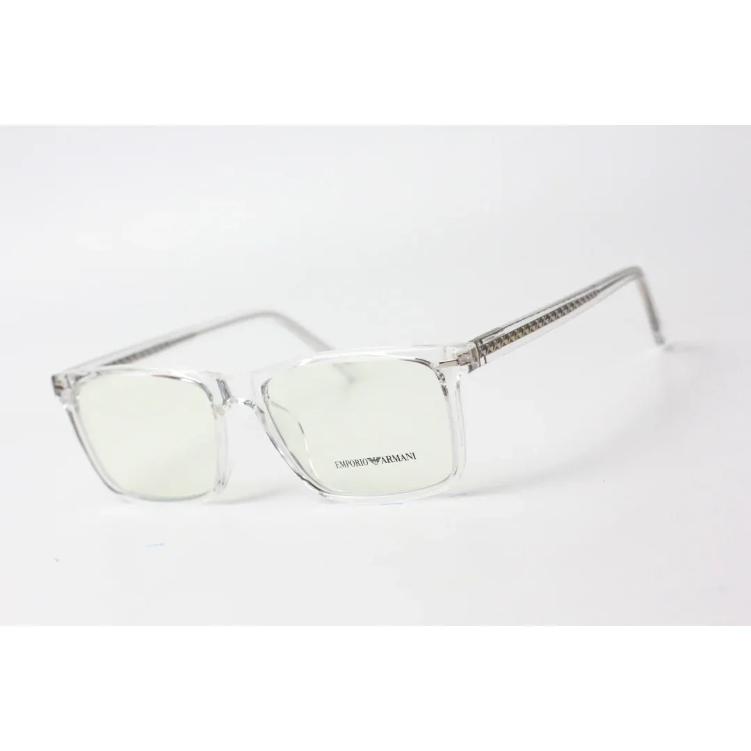 Emporio Armani - Glow Rim - 1883 - White Transparent - Acetate - Rectangle - Optics - Eyewear - Image 7