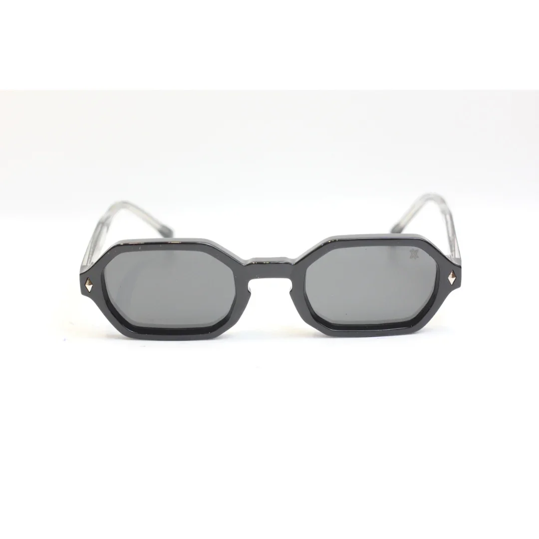 GEMINI - 8101 - Vintage - Acetate - Hexagonal Rectangle - Sunglasses - XSHADES Eyewear - Image 2