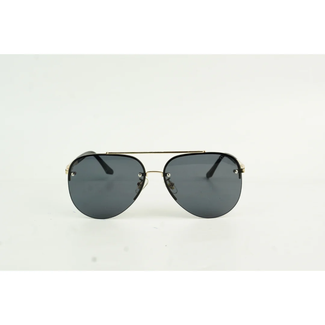 Gucci - 22317 - Metal - Half Rim - Aviator Round - Sunglasses - Eyewear - Image 8