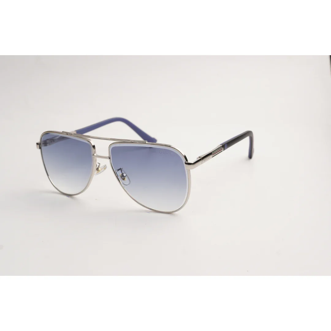 Gucci - 23408 - Metal - Aviator Round - Sunglasses - Eyewear - Image 4