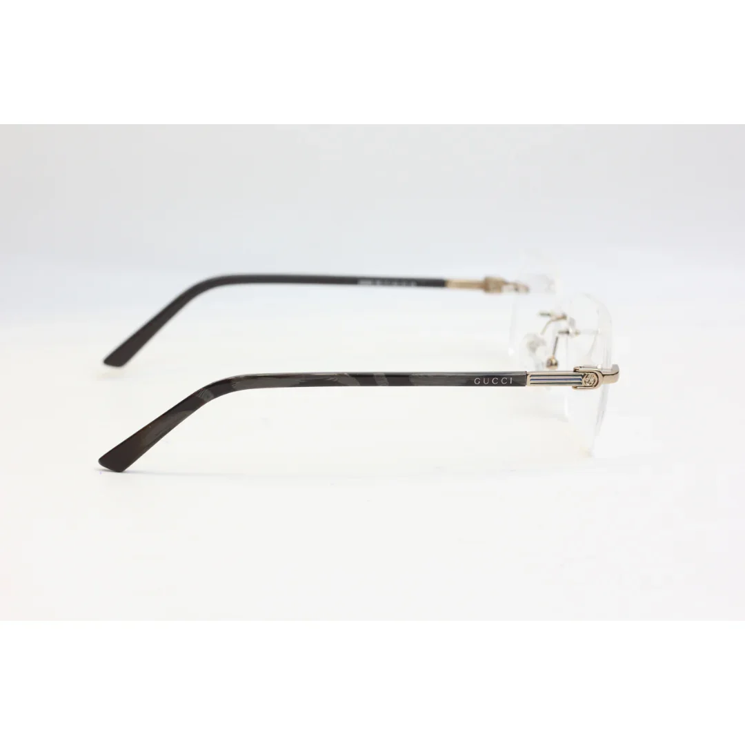 Gucci - 25665 - Rimless - Metal - Rectangle - Premium Optics - Eyewear - Image 3