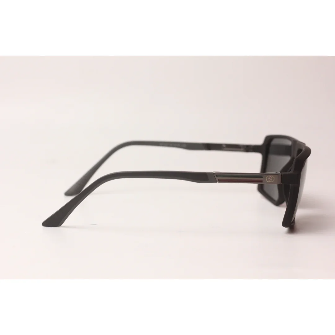 Gucci - GU 420 - MystMatte - Polarized - Metal - Acetate - Diamond Rectangle - Sunglasses - Eyewear - Image 9