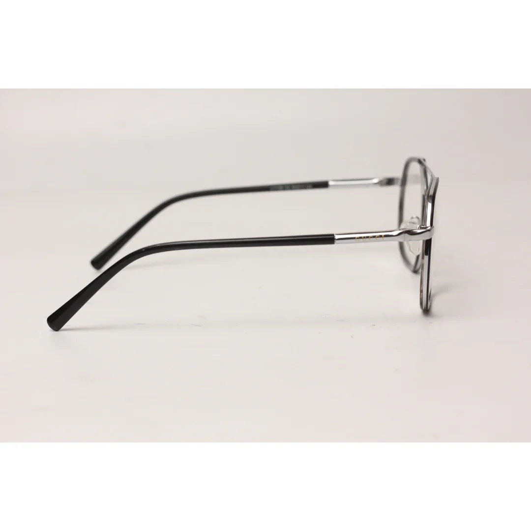 Gucci - Silver - Black - Acetate - Metal - Aviator Round - Premium Optics - Eyewear - Image 3