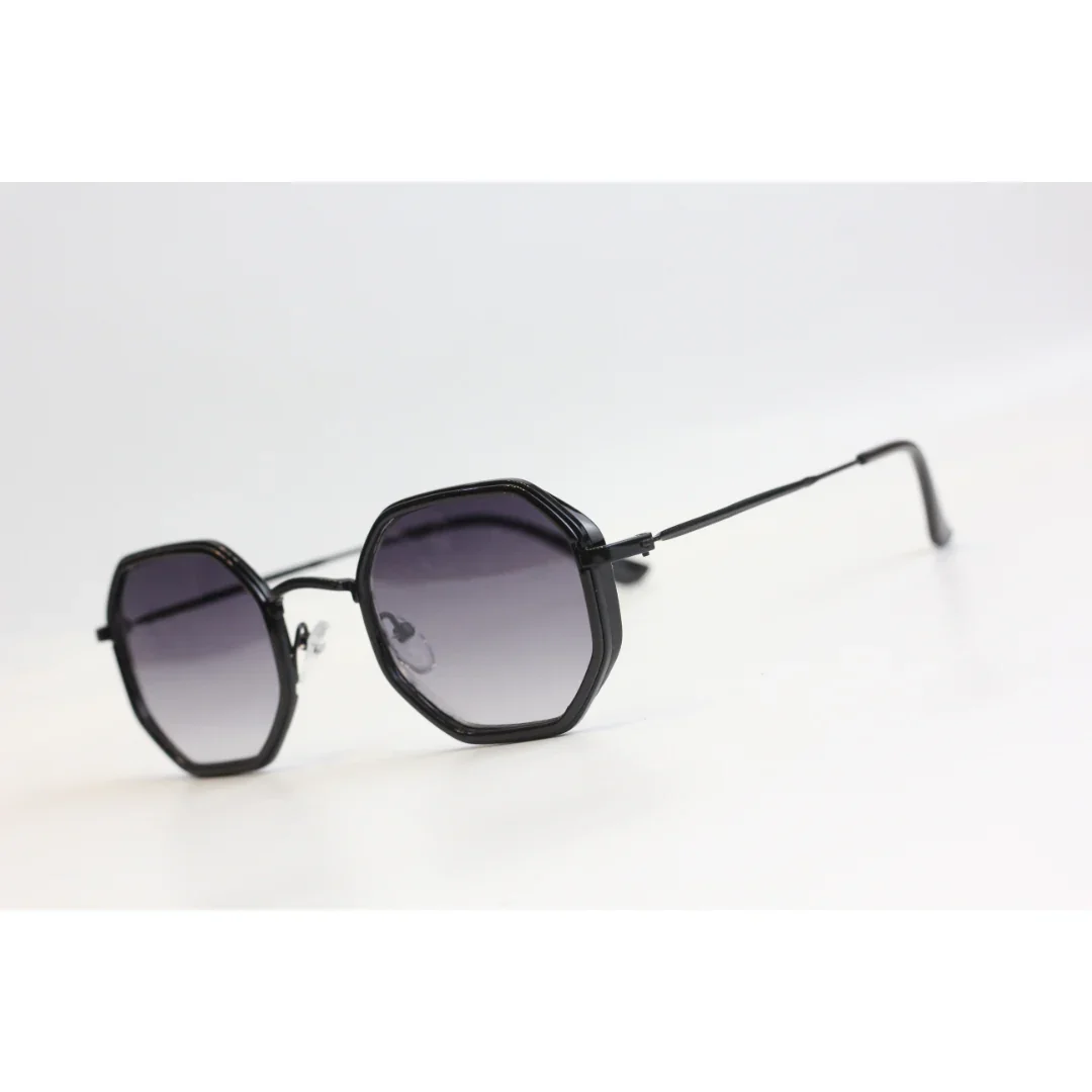 HAXZA - Light Weight - Metal - Acetate - Hexagonal Round - Sunglasses - Eyewear - Image 10