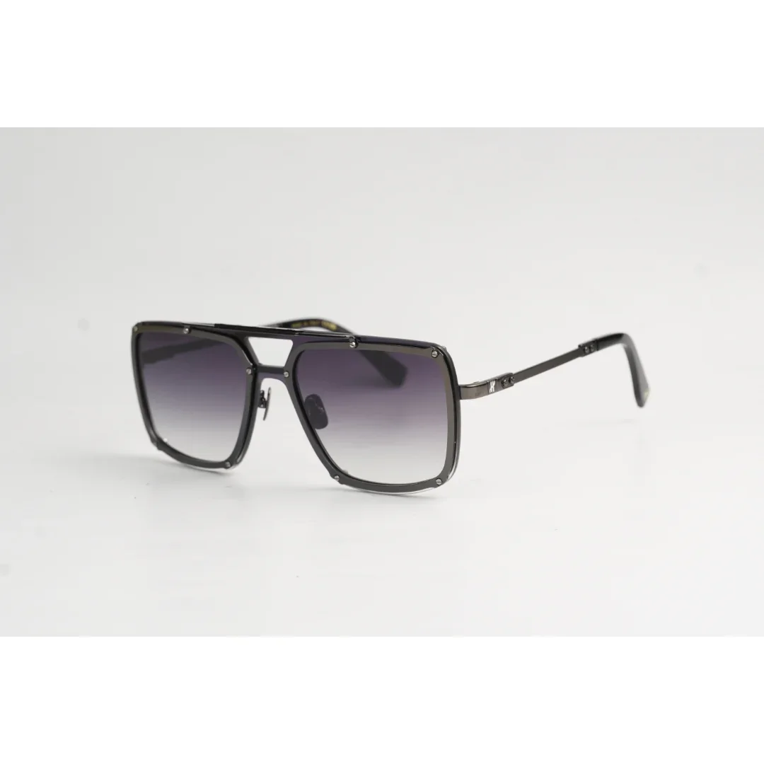 HUBLOT - H305 - Gunmetal Gray - Black Gradient - Metal - Square - Premium Sunglasses - Eyewear