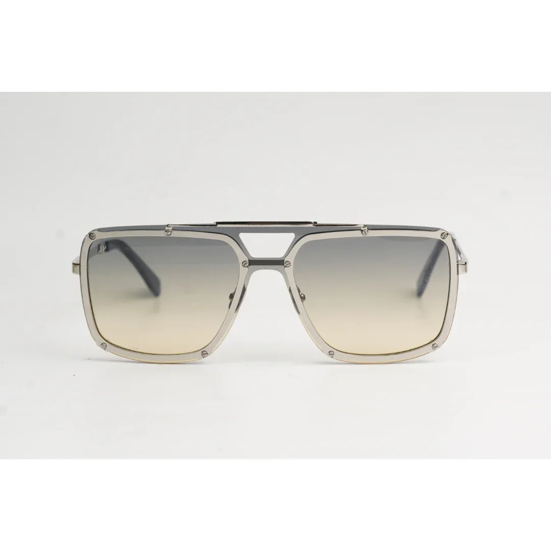 HUBLOT - H305 - Silver - Tropical Gradient - Metal - Square - Premium Sunglasses - Eyewear - Image 2