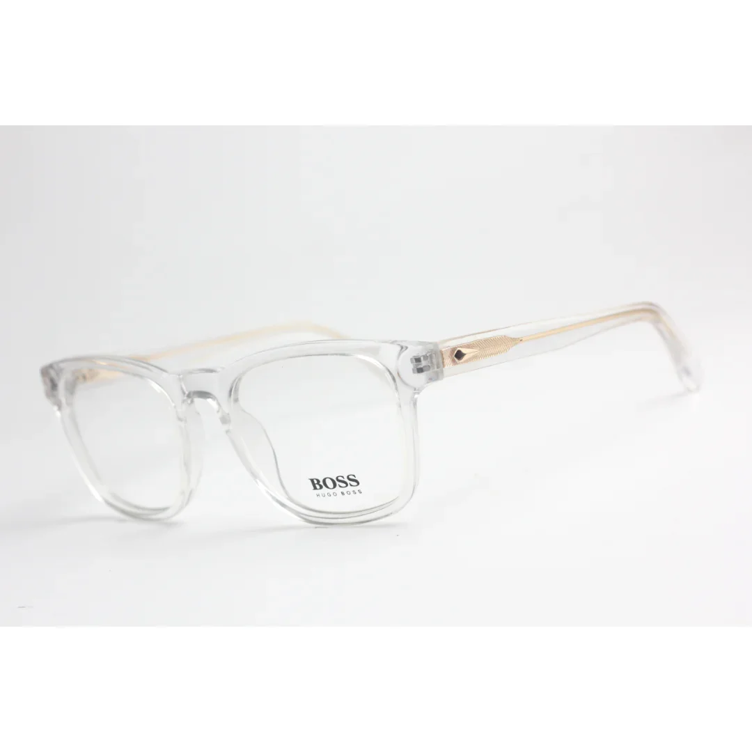 Hugo Boss - 7475 - White Transparent - Golden - Acetate - Square - Premium Optics - Eyewear