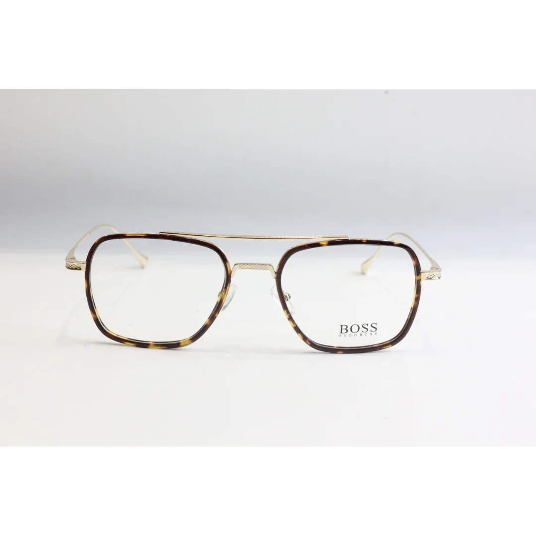 Hugo Boss - 9492 - Tortoise - Golden - Metal - Acetate - Flight - Square - Eyewear - Image 2