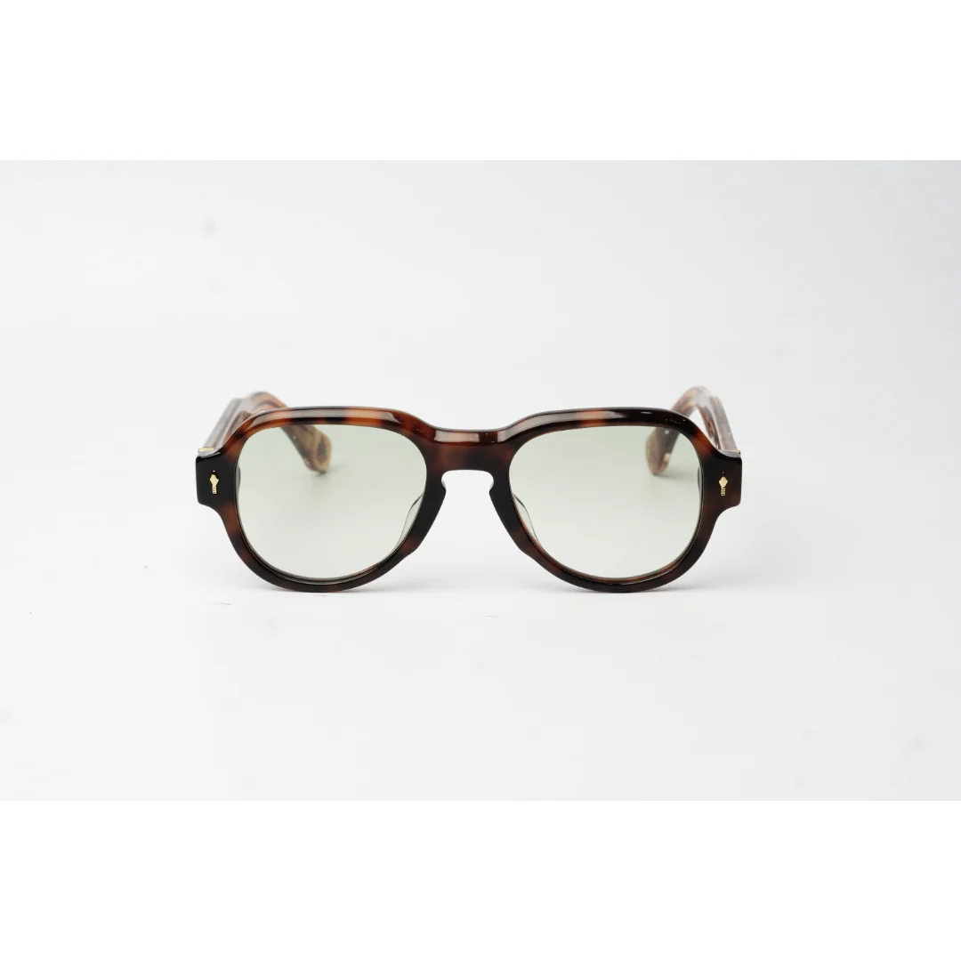 Jacques Marie Mage - RED CLOUD - Reddish Havana Tortoise Brown - Tinted - Acetate - Aviator Round - Premium Sunglasses - Eyewear - Image 2