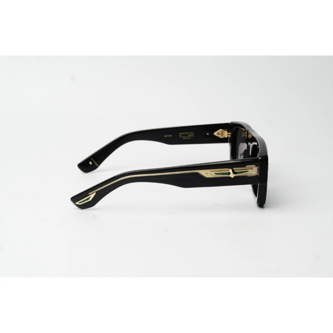 Jacques Marie Mage - Thundercloud - Black Golden - Acetate - Rectangle - Premium Sunglasses - Eyewear - Image 3