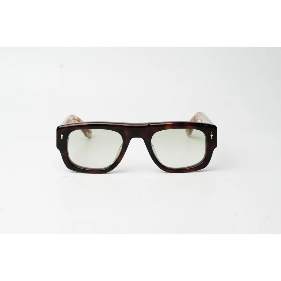 Jacques Marie Mage - Thundercloud - Havana Tortoise Marble Brown - Tinted - Acetate - Rectangle - Premium Sunglasses - Eyewear - Image 2