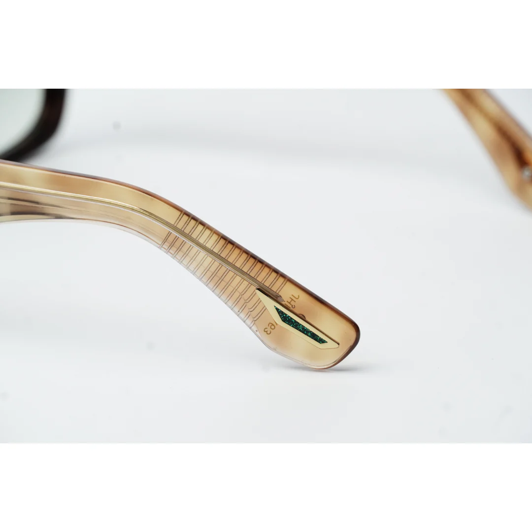 Jacques Marie Mage - Thundercloud - Havana Tortoise Marble Brown - Tinted - Acetate - Rectangle - Premium Sunglasses - Eyewear - Image 5