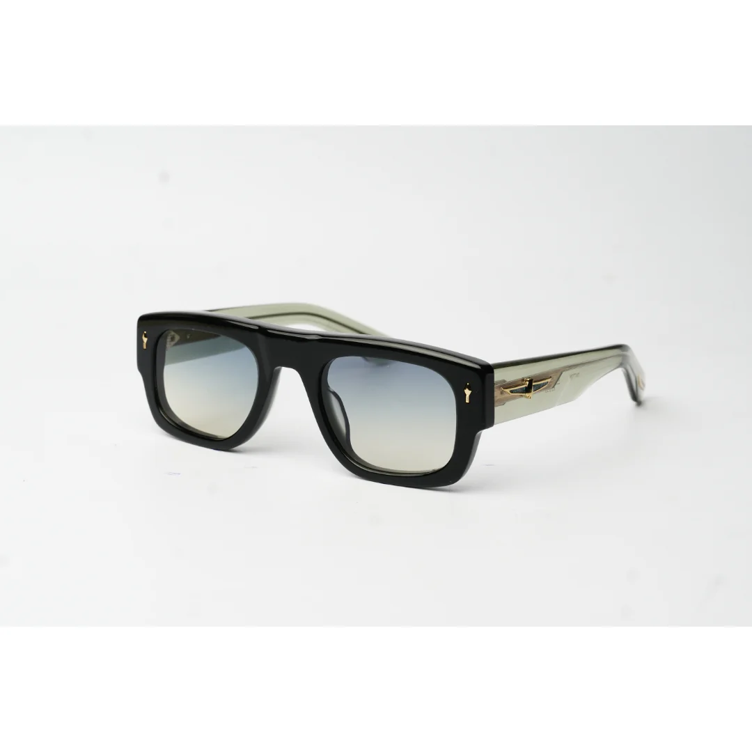 Jacques Marie Mage - Thundercloud - Transparent Olive Green -Tinted - Acetate - Rectangle - Premium Sunglasses - Eyewear