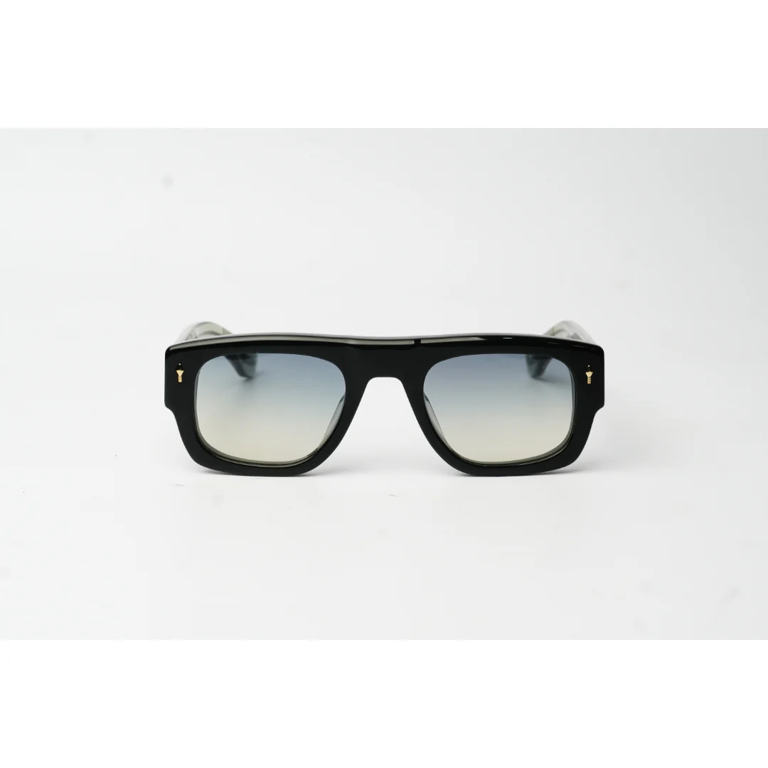 Jacques Marie Mage - Thundercloud - Transparent Olive Green -Tinted - Acetate - Rectangle - Premium Sunglasses - Eyewear - Image 2