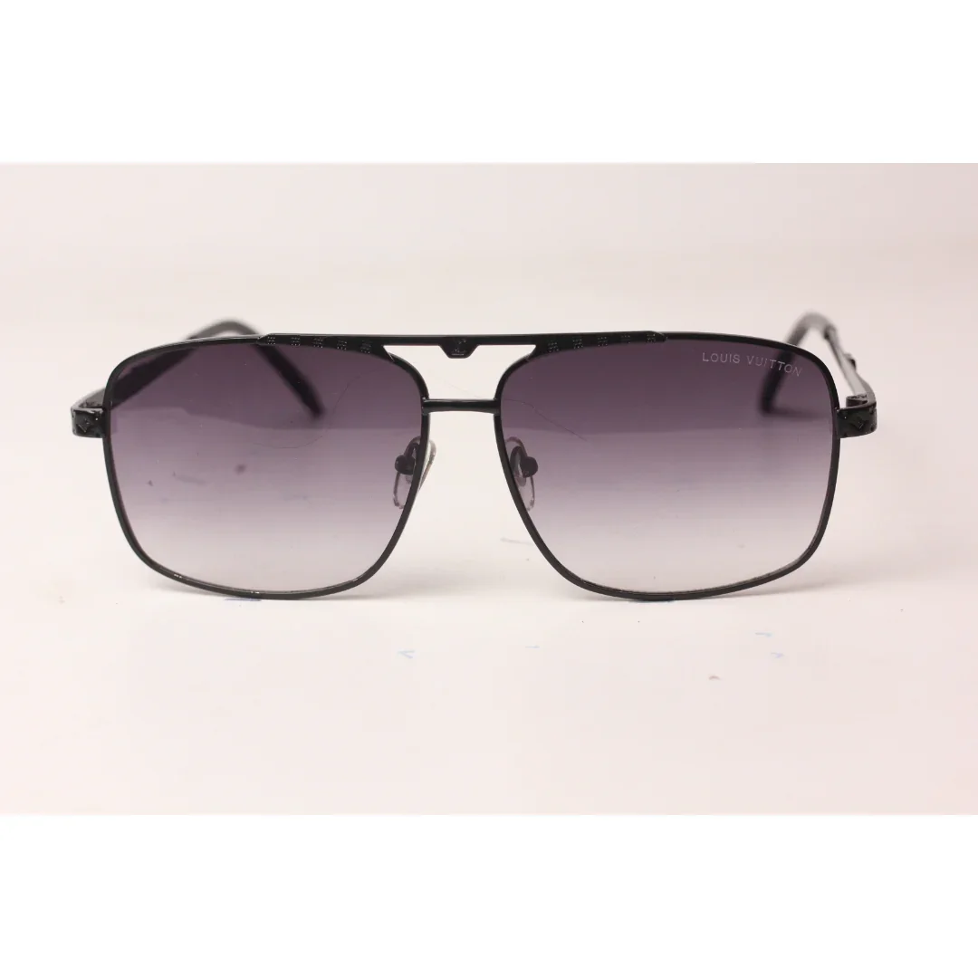 Louis Vuitton - 2989 ā Black Gradient - Metal - Double Bridge - Rectangle - Sunglasses - Eyewear - Image 2