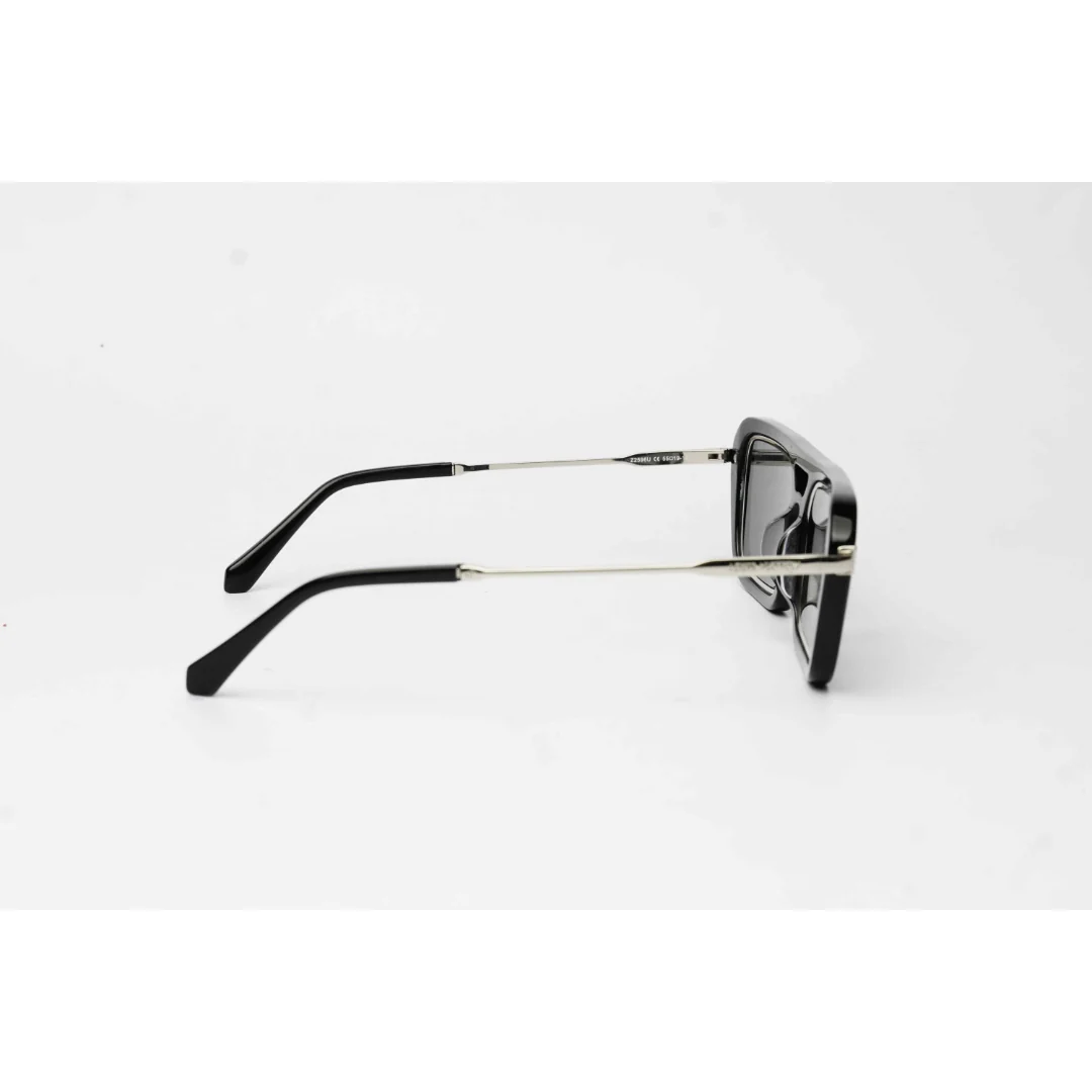 Louis Vuitton - LEGACY PILOT SQUARE - Black - Silver  - Metal - Acetate - Rectangle - Premium Sunglasses - Eyewear - Image 3