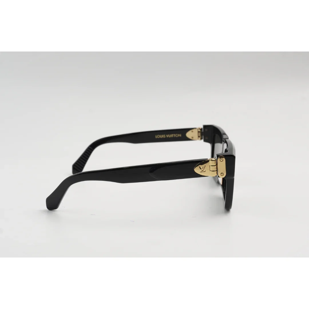 Louis Vuitton - Z2079 - Black - Golden - Acetate - Square - Premium Sunglasses - Eyewear - Image 3