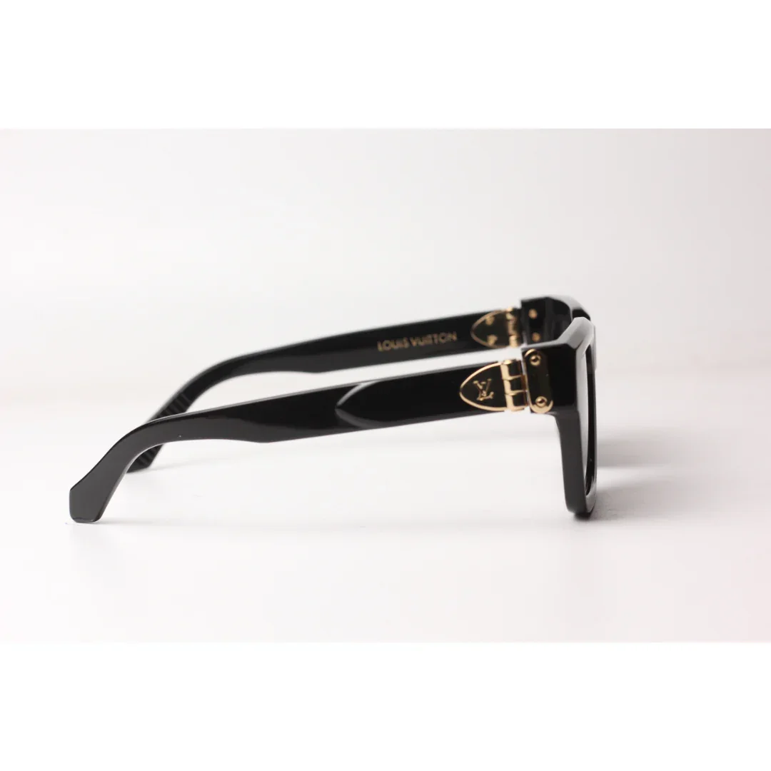 Louis Vuitton - Z2079 - Black - Golden - Acetate - Square - Premium Sunglasses - Eyewear - Image 6