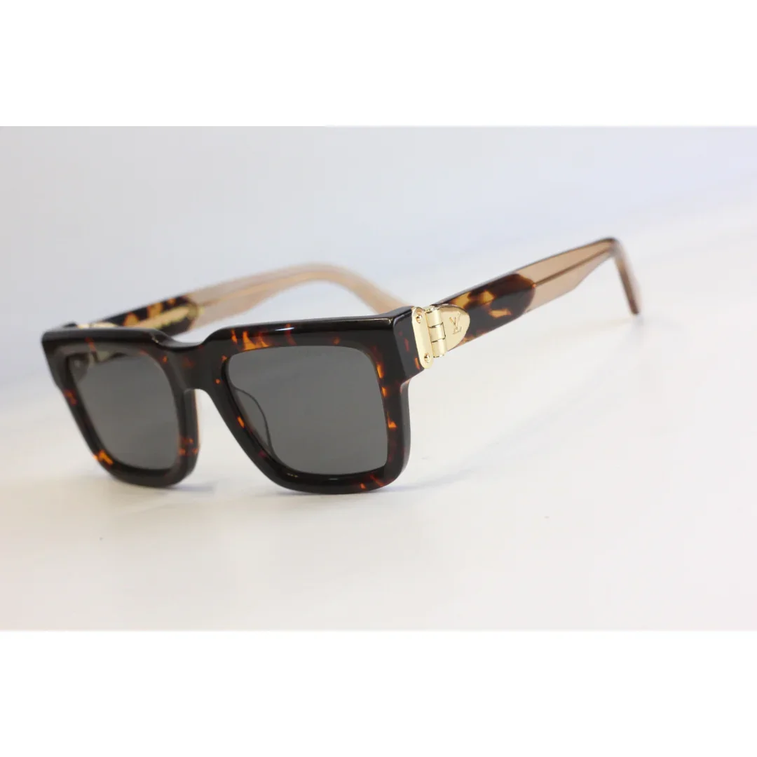 Louis Vuitton - Z2079 - Black - Golden - Acetate - Square - Premium Sunglasses - Eyewear - Image 7