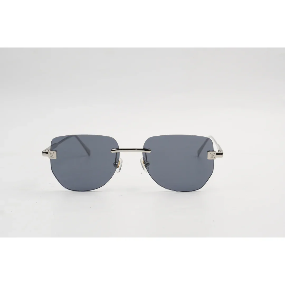 Louis Vuitton - Z2195U - Silver - Black - Rimless - Metal - Square - Premium Sunglasses - Eyewear - Image 2