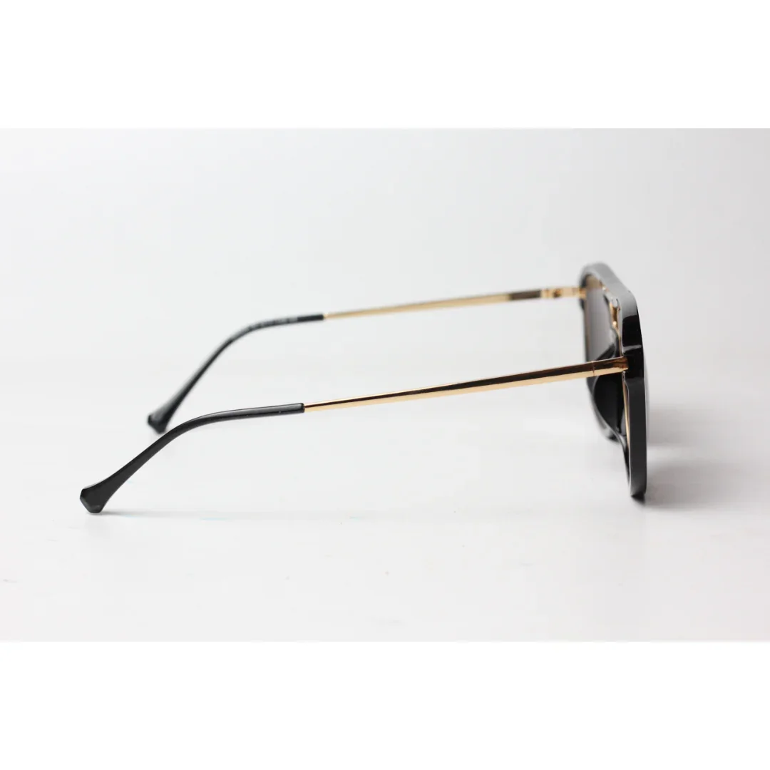 Marc Jacobs - 9500 - Black - Golden - Metal - Acetate - Round - Aviator - Sunglasses - Eyewear - Image 3