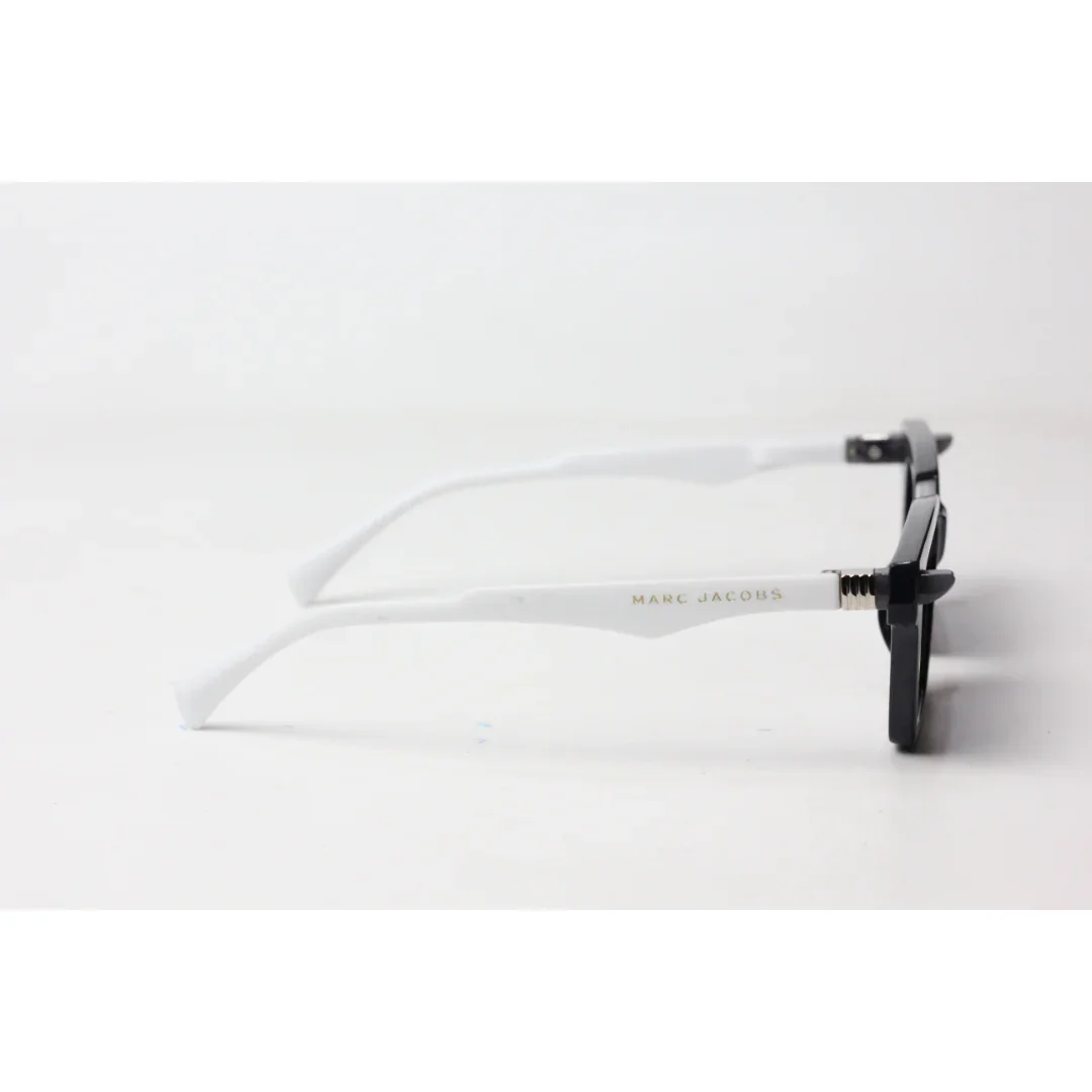 Marc Jacobs - 9565 - Navy Blue - White - Acetate - Rectangle - Sunglasses - Eyewear - Image 3
