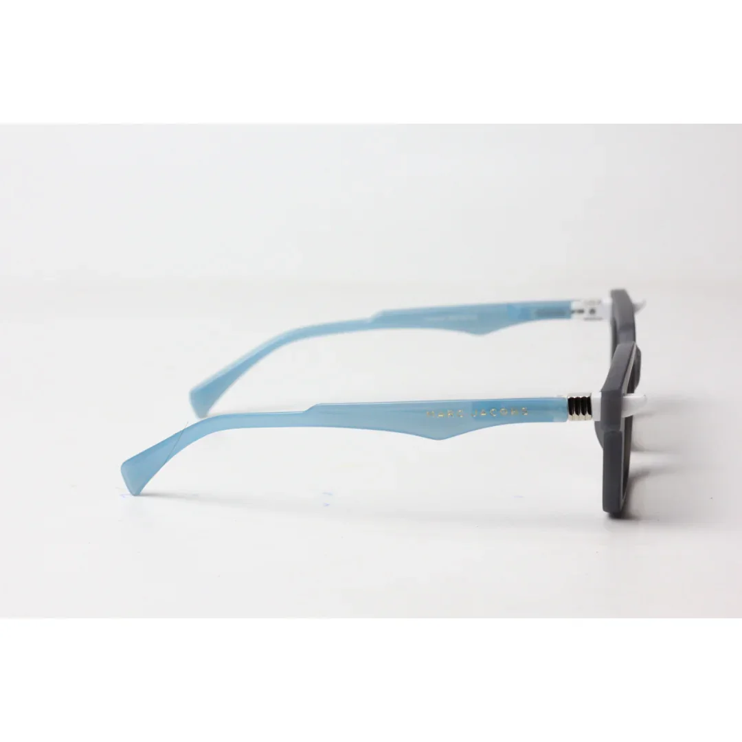 Marc Jacobs - 9565 - Matt Blue - Blue - Black Tint - Acetate - Rectangle - Sunglasses - Eyewear - Image 3