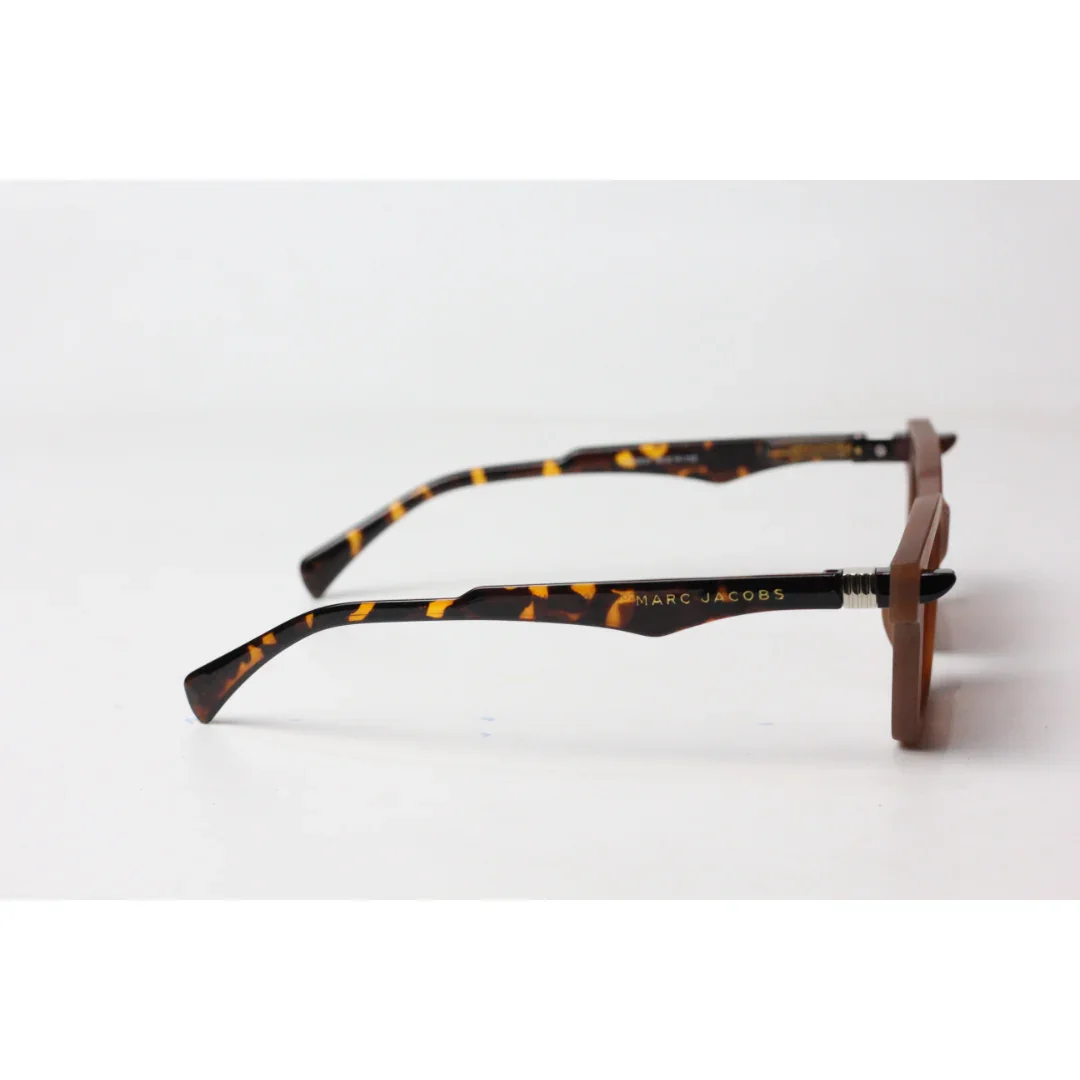 Marc Jacobs - 9565 - Matt Brown - Tortoise - Acetate - Rectangle - Sunglasses - Eyewear - Image 3