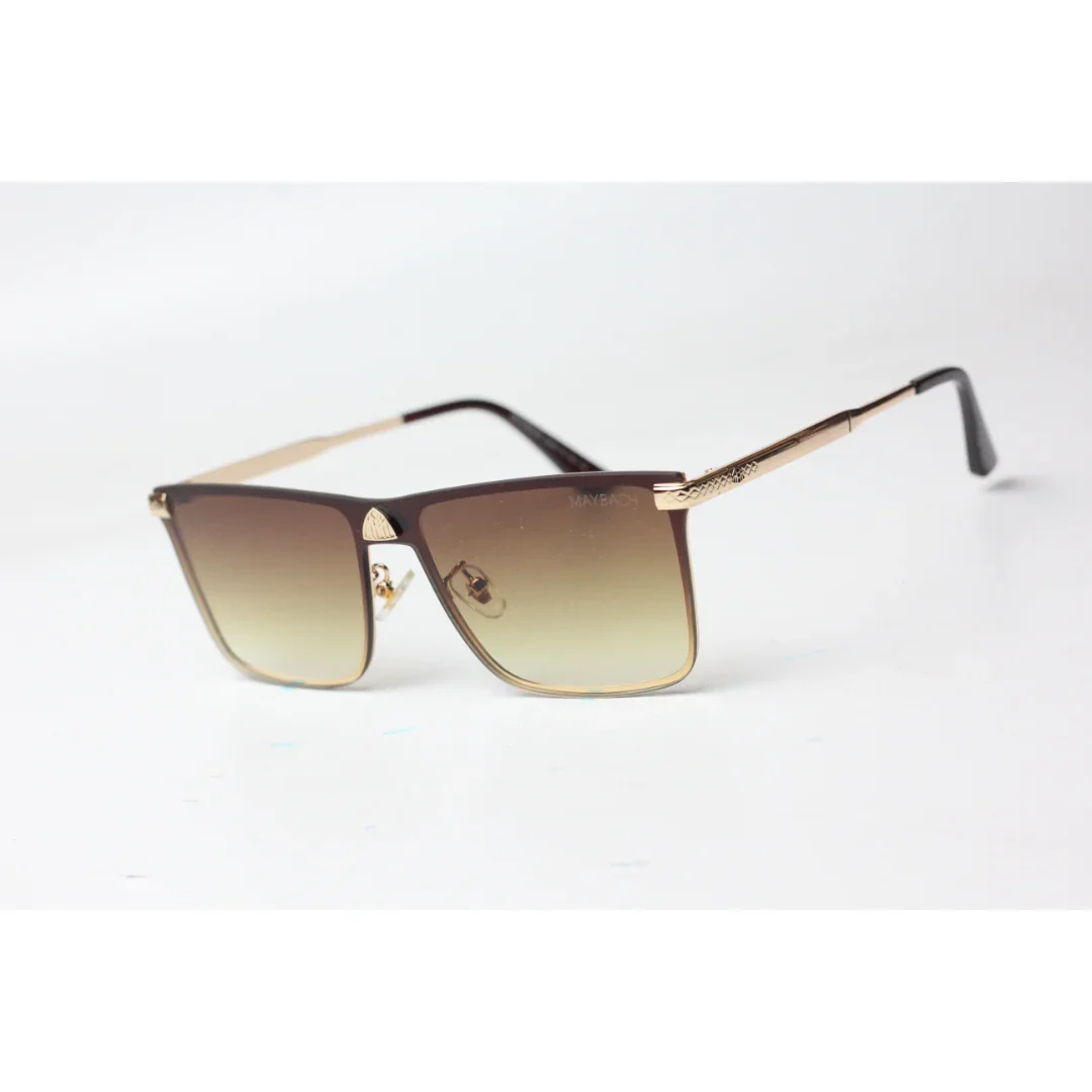 Maybach - 5155 - Golden - Metal - Rectangle - Sunglasses - Eyewear