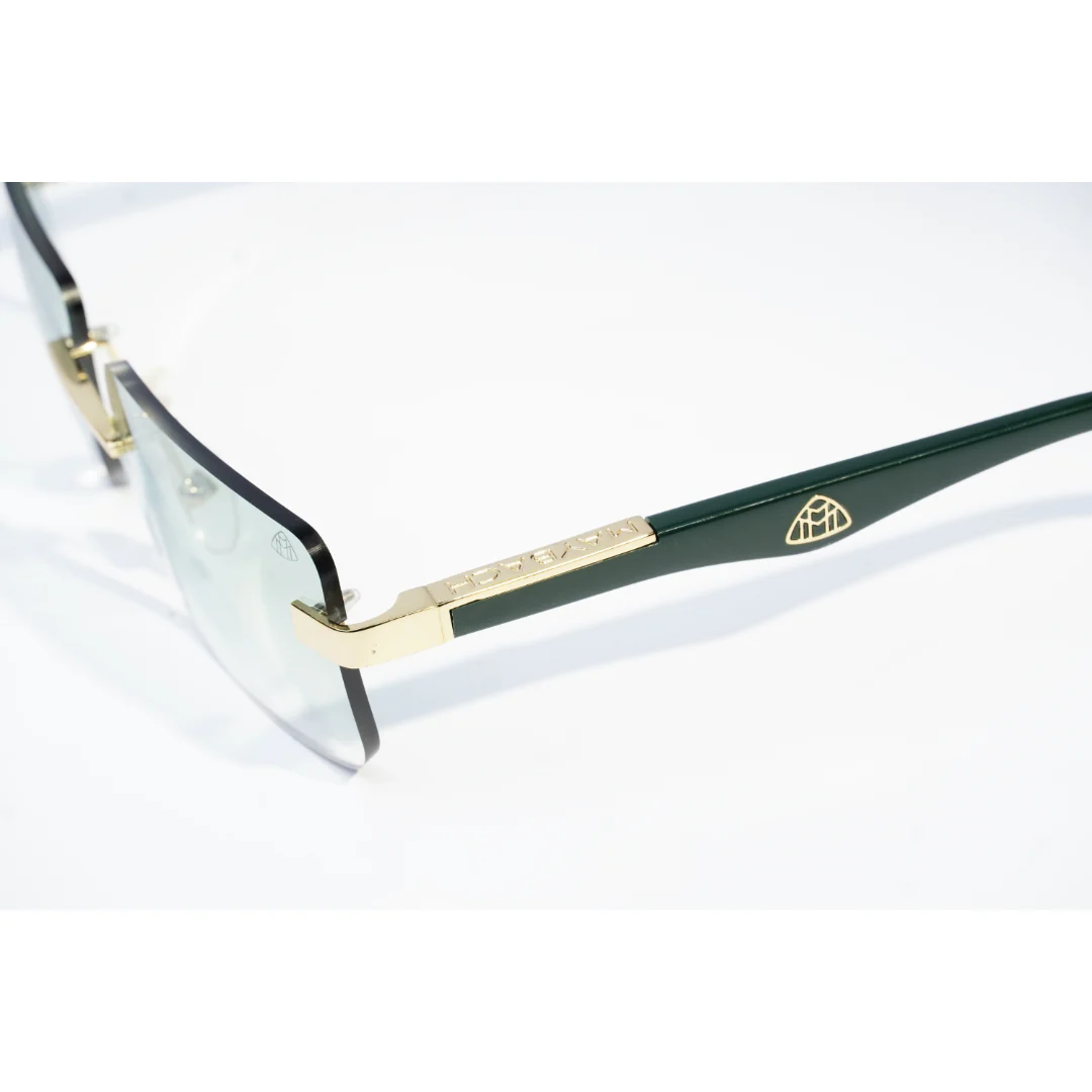 Maybach - ARTIST I - Emerald Marble Green - Gradient - Rimless -  Metal - Acetate - Rectangle - Premium Sunglasses - Eyewear - Image 5