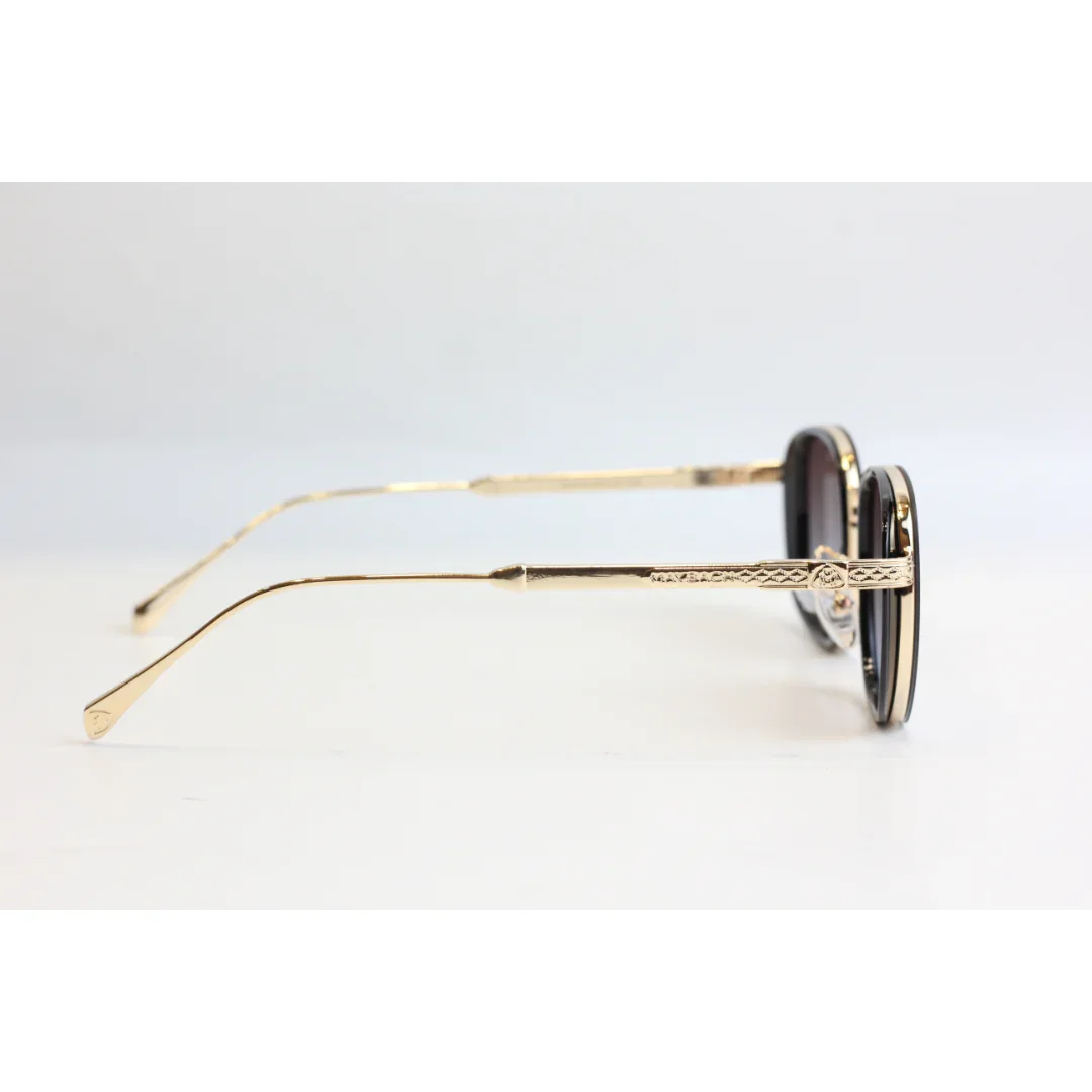 Maybach - M900 - Brown Gradient - Golden - Metal - Acetate - Round - Sunglasses - Eyewear - Image 3