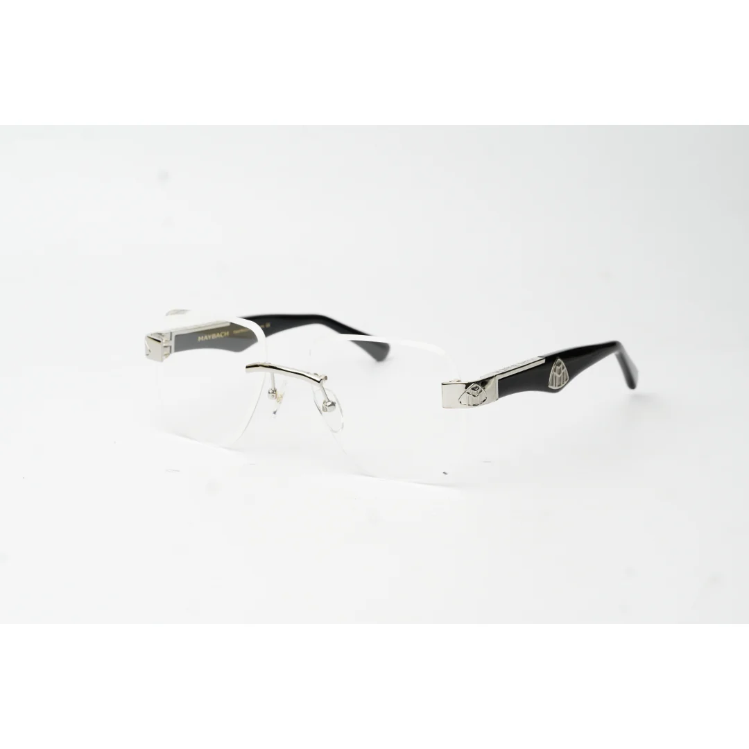 Maybach - MAGIC I - Black - Silver - Rimless - Metal - Acetate - Rectangle - Premium Optics - Eyewear