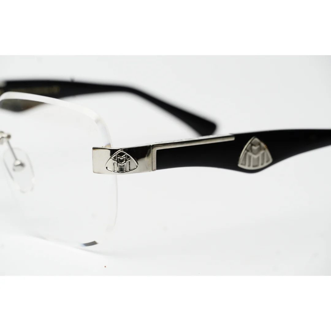 Maybach - MAGIC I - Black - Silver - Rimless - Metal - Acetate - Rectangle - Premium Optics - Eyewear - Image 4
