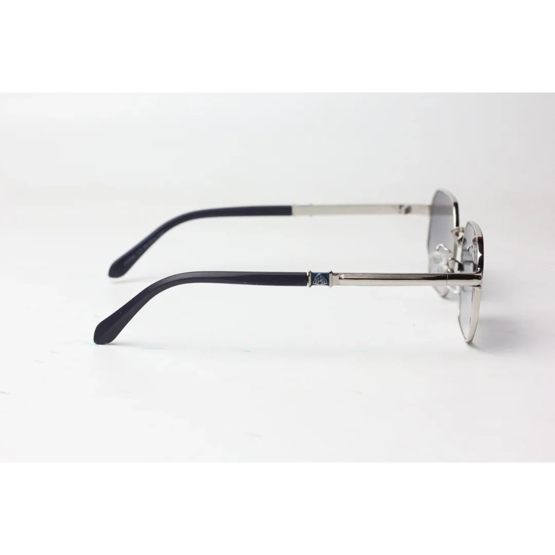 Maybach - Silver - Blue Gradient - Metal - Hexagonal Round - Sunglasses - Eyewear - Image 3