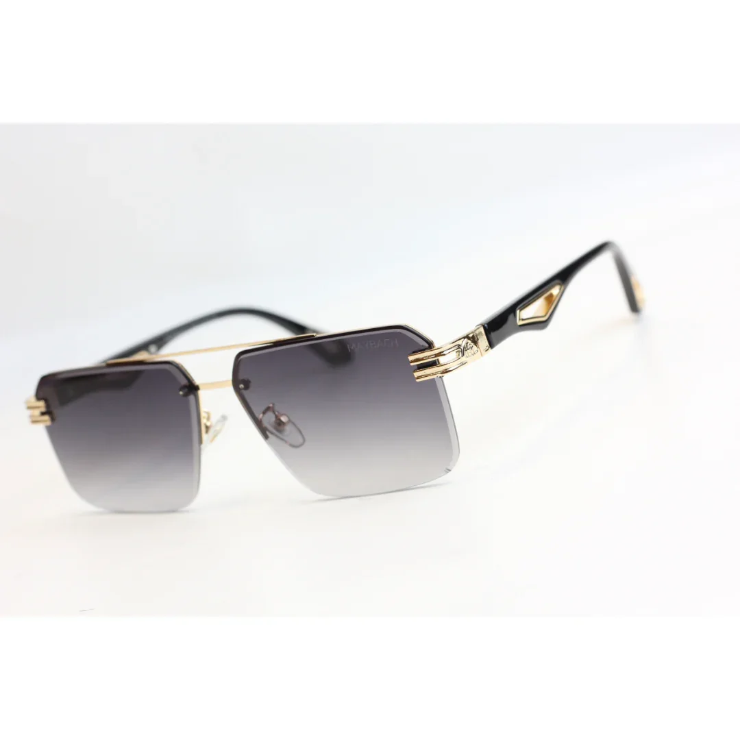 Maybach - Half Rim - Metal - Acetate - Half Rim - Square - Sunglasses - Eyewear - Image 7