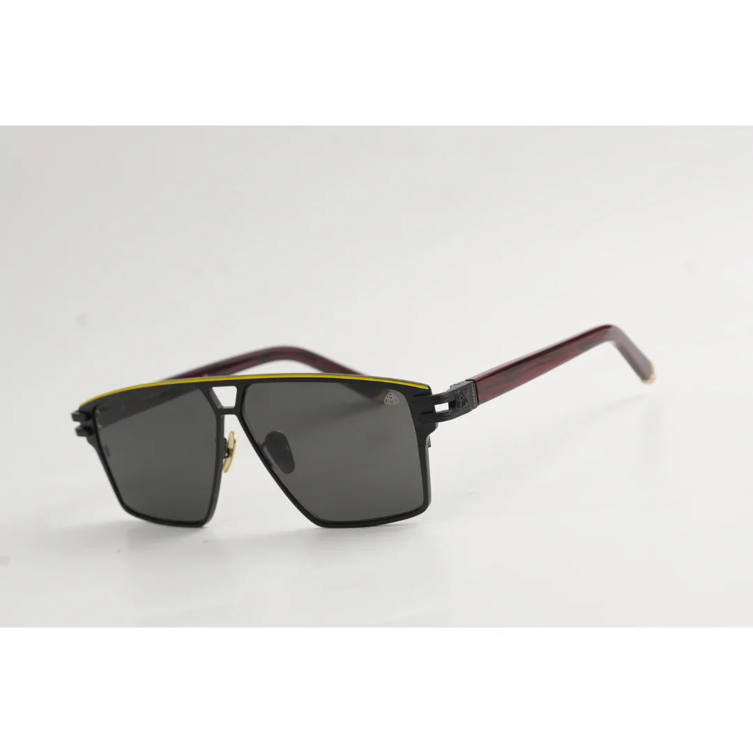 Maybach - Z007 - Black - Metal - Acetate - Rectangle - Premium Sunglasses - Eyewear