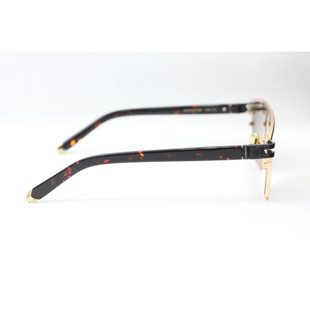 Maybach - Z007 - Golden - Tortoise Brown - Metal - Acetate - Rectangle - Premium Sunglasses - Eyewear - Image 3